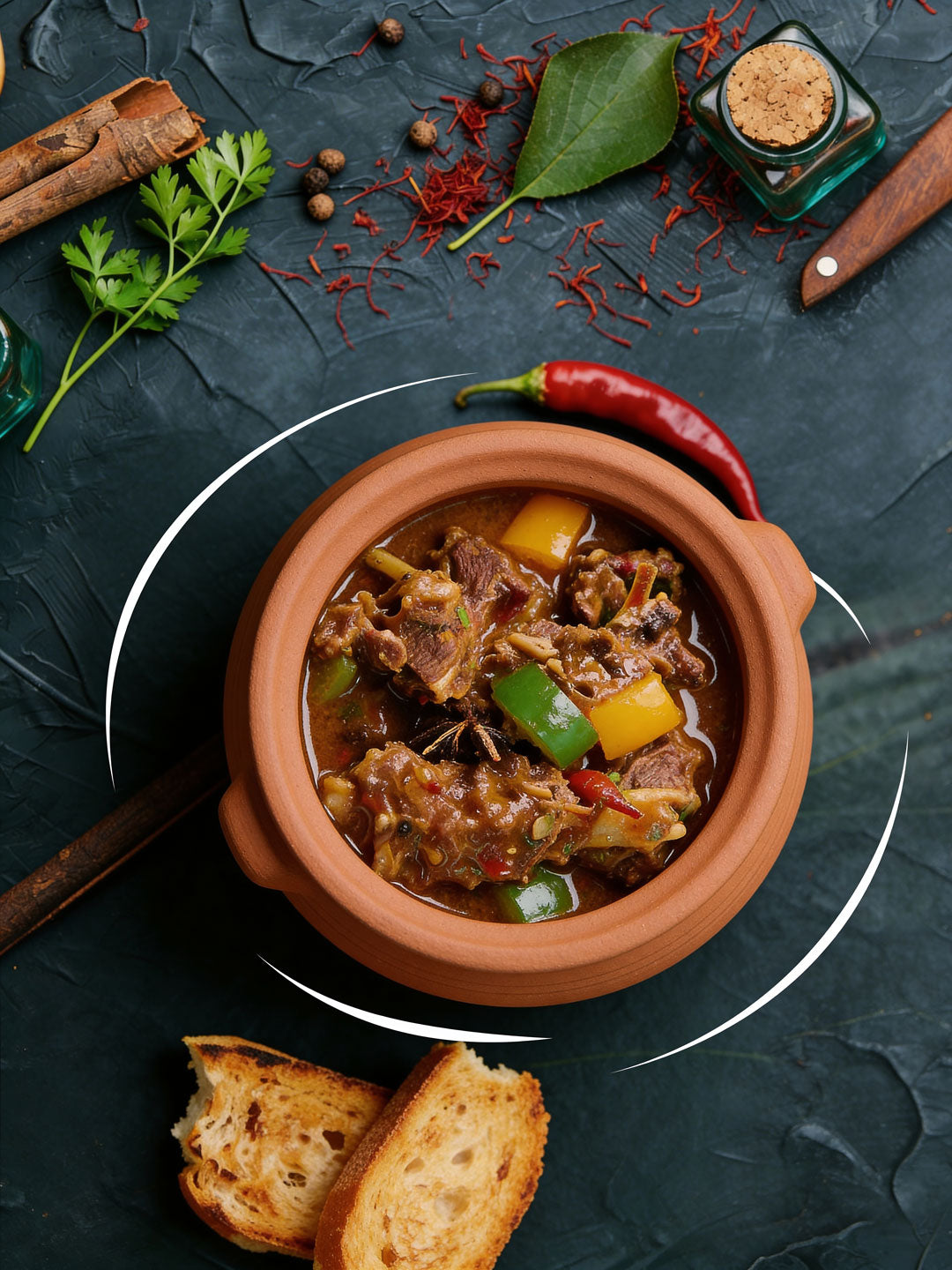 Matka Mutton with Vegetable